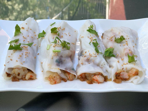 Rouleaux de nouilles de riz aux crevettes