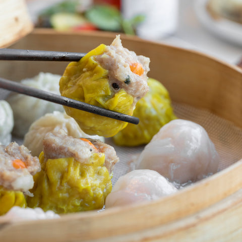 Pork, Shrimp & Mushroom Dumplings (Siu Mai)